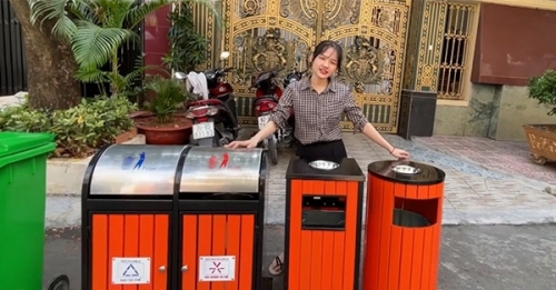 Thùng rác gỗ tại Bắc Ninh