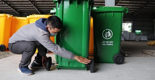 Thùng rác công cộng tại Bắc Ninh