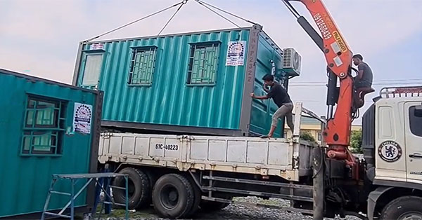 Vận chuyển container kho cho khách hàng thuê tại huyện Thuận Thành, Bắc Ninh