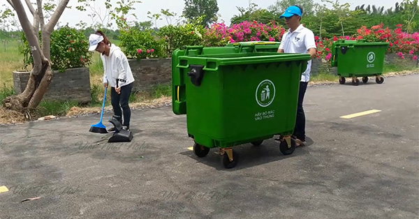 Thùng rác công cộng chất lượng, giá rẻ tại Bắc Ninh