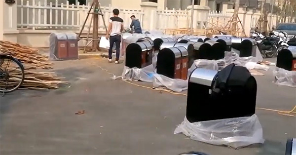 Thùng rác ngoài trời tại Bắc Ninh