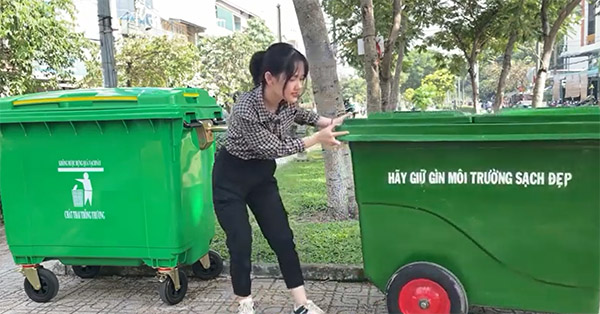 Thùng rác công nghiệp chắc chắn, bền bỉ, chất lượng cao